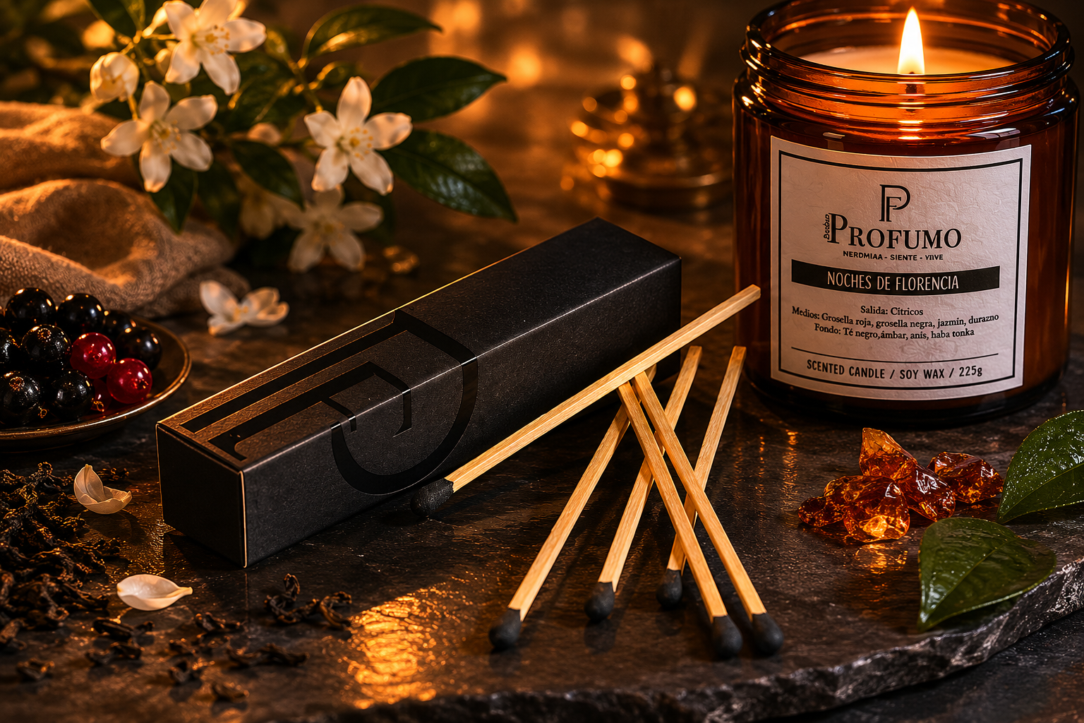 Cerillos Largos de Lujo – Atelier Profumo